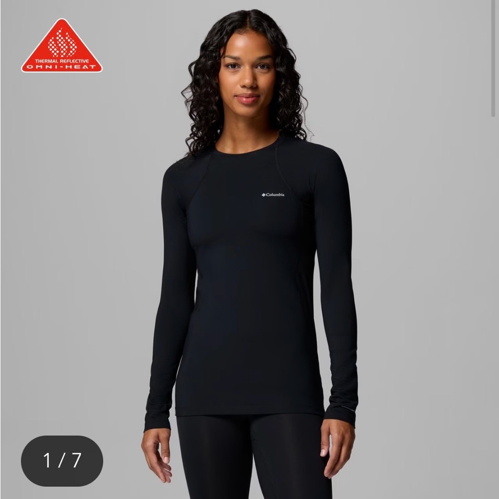 Columbia Women's Omni-Heat Midweight Baselayer Long Sleeve Black Medium (Flawed)